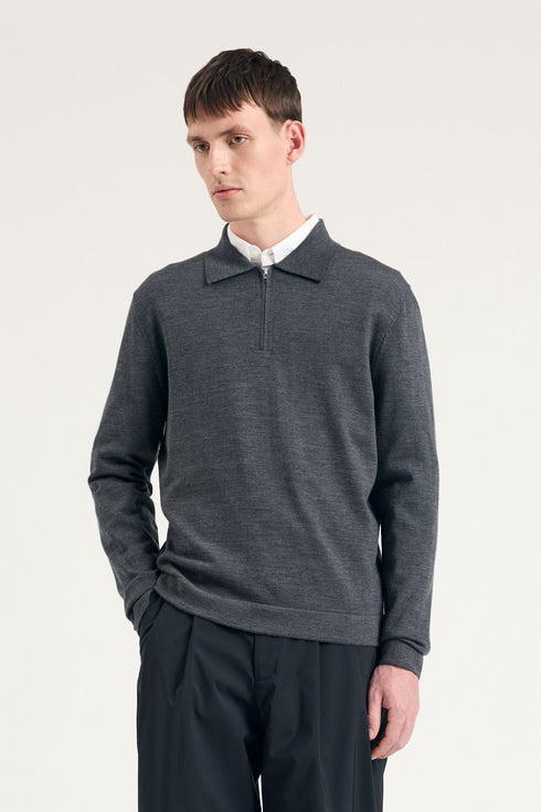 NORSE PROJECTS TECH MERINO CREPE POLO